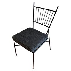 Beautiful Elegant American Mid Century Modern Iron Chair by Paul McCobb