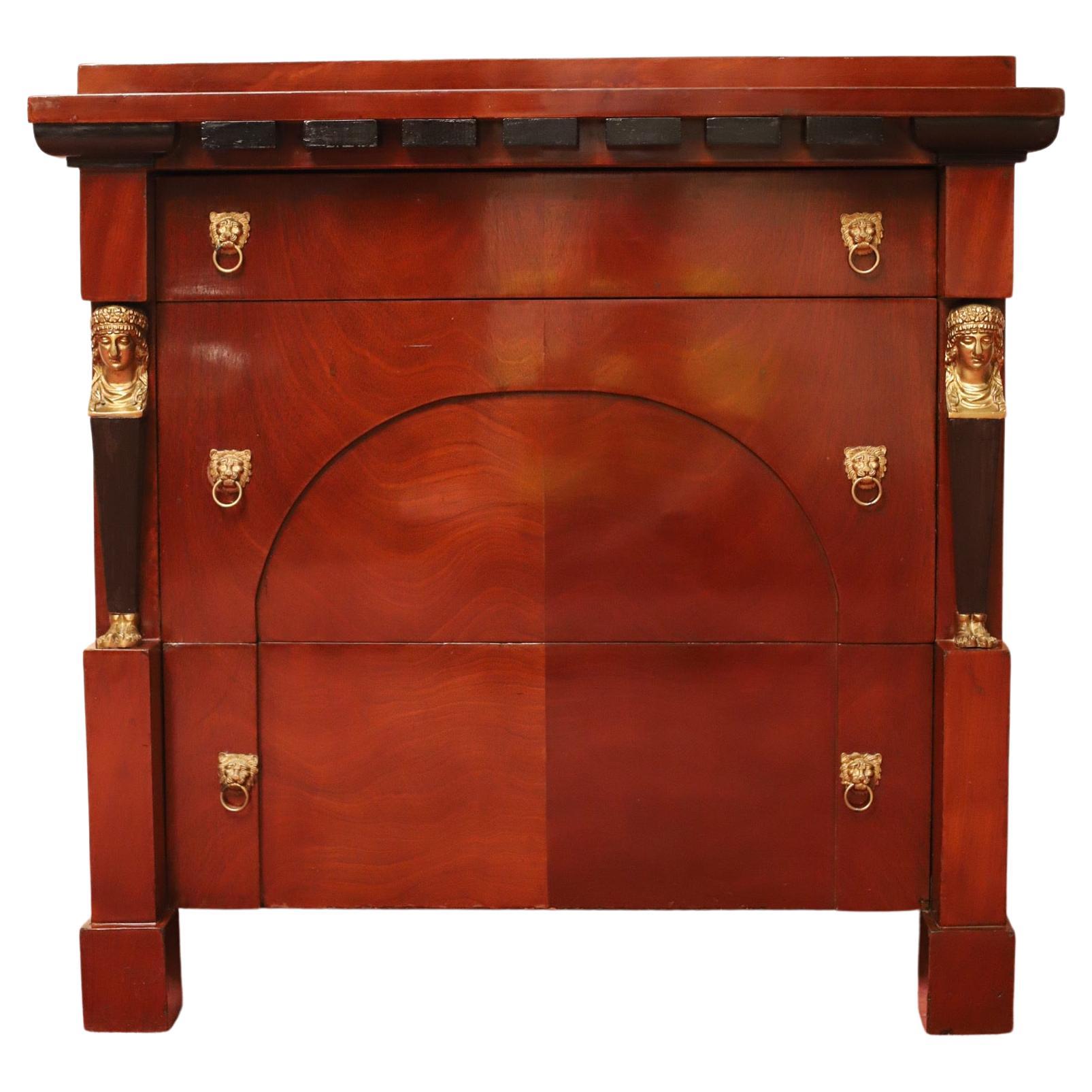 Beautiful Empire Style Chest of Drawers For Sale
