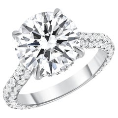 Magnifique bague de fiançailles Hidden Halo Ring