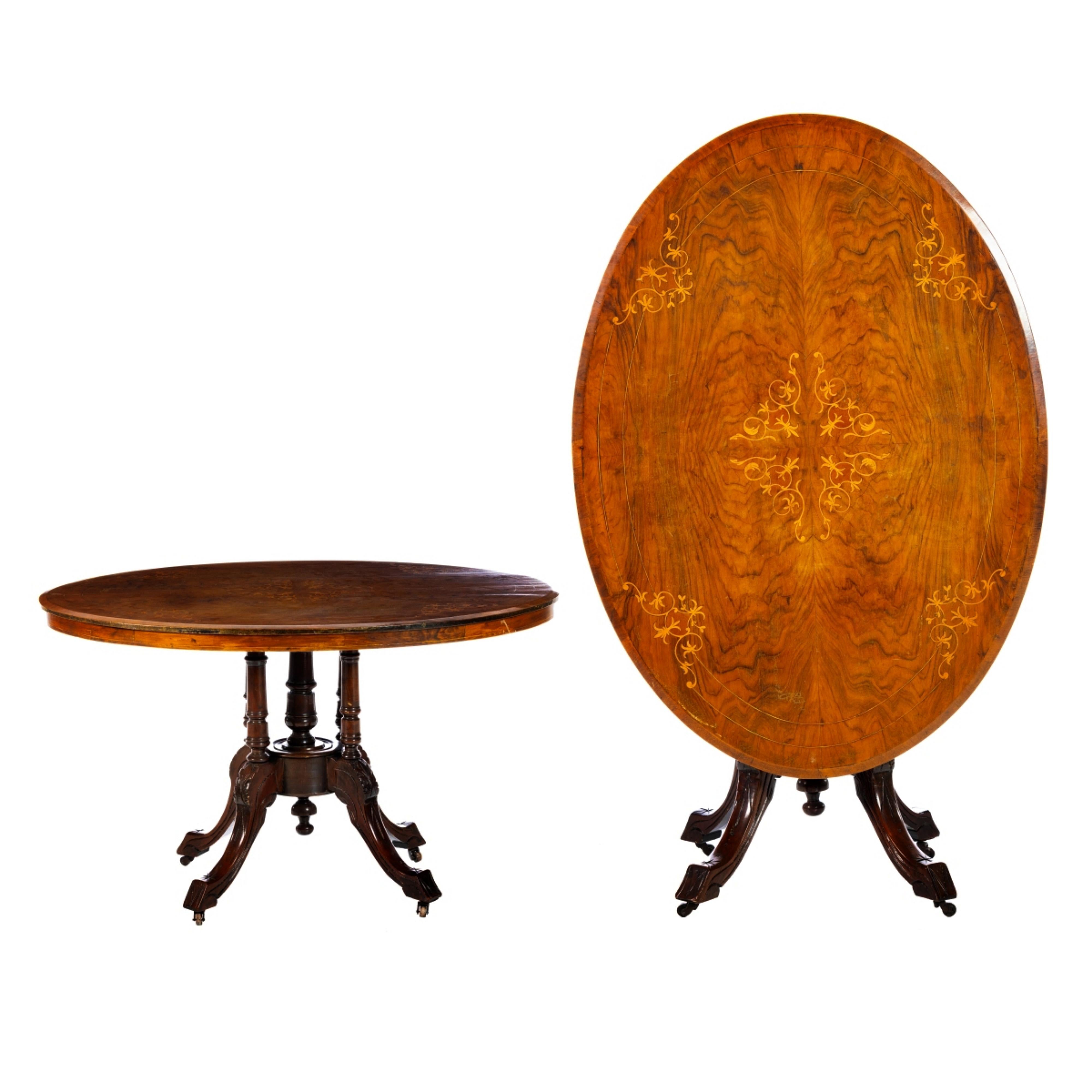 Beautiful English Center Table 19th Century In Good Condition For Sale In Madrid, ES