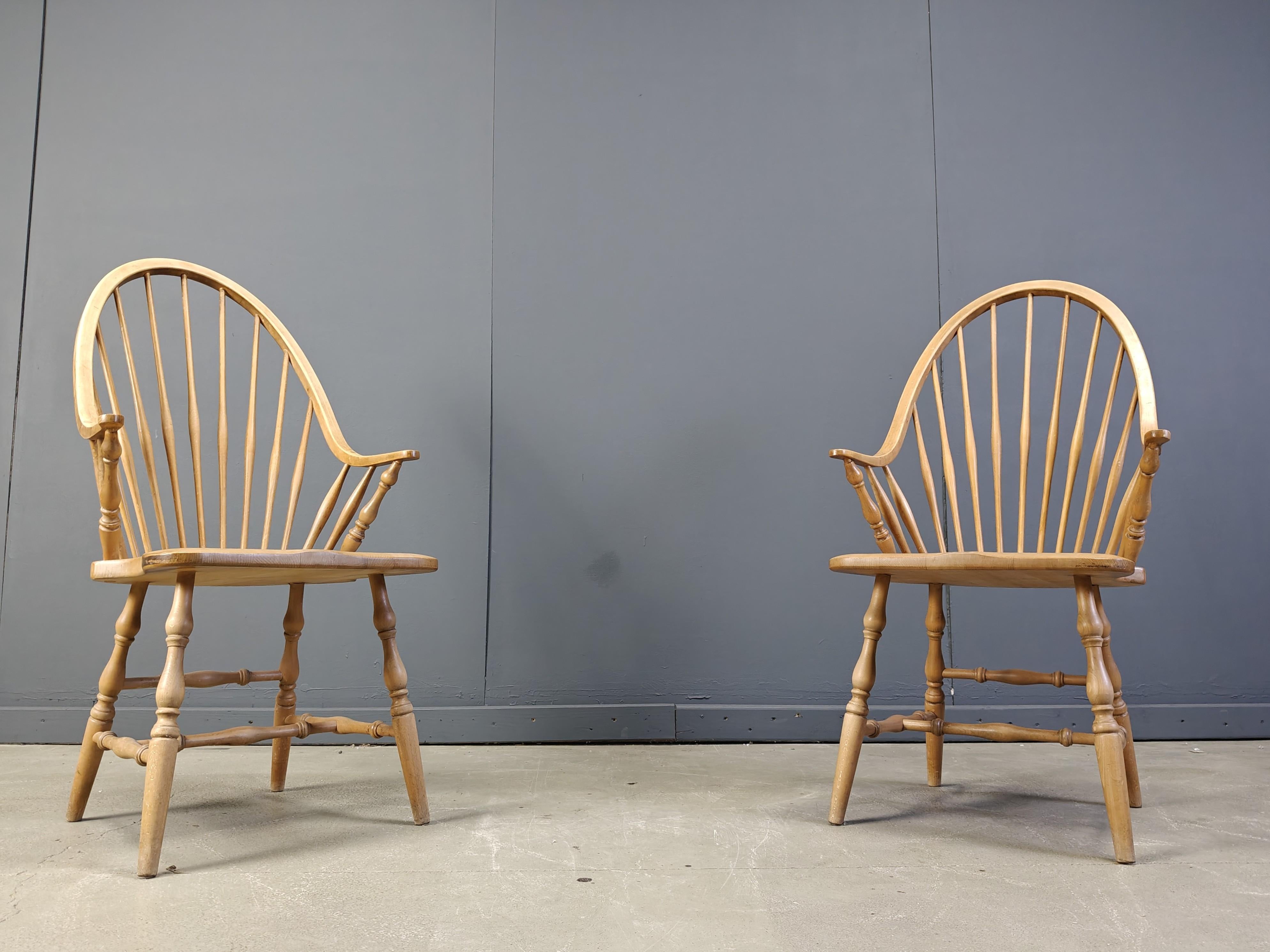 Legno Bellissime sedie da pranzo in stile inglese windsor, set di 6