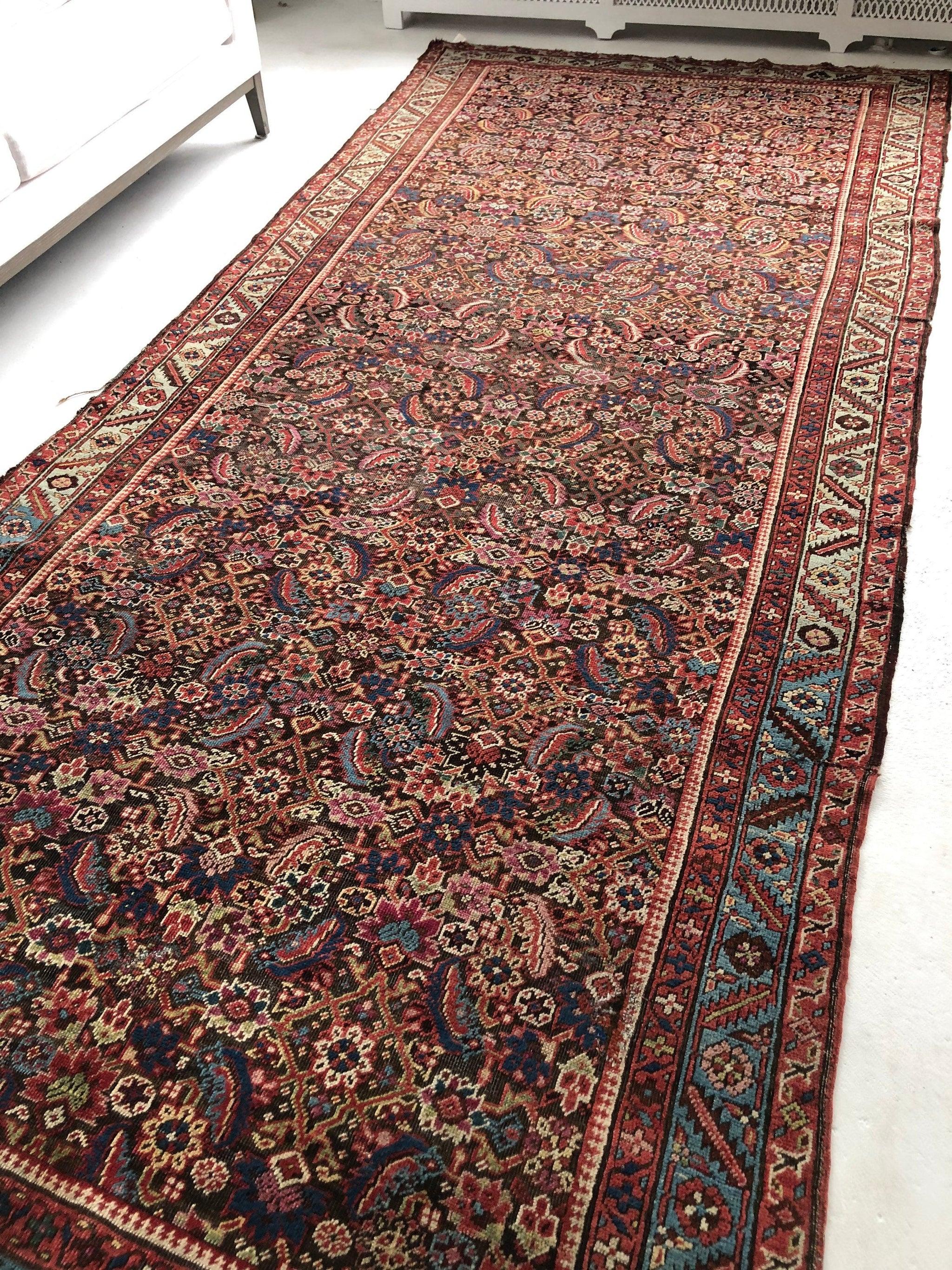 20th Century Beautiful European Sized Ancient Rug, 1920's For Sale