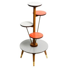 Beautiful Extraordinary Large Mid-Century Modern Wooden Plant Stand