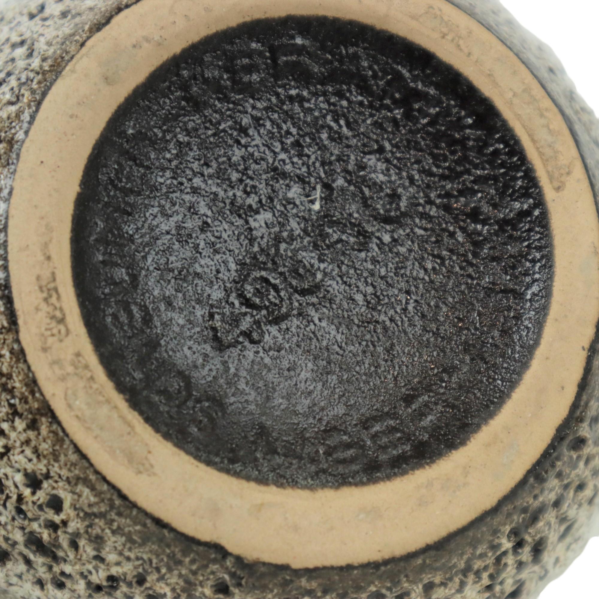 Bellissimo vaso con design Lava Grassa Germania Occidentale Ceramiche Scheurich Lora 496-18 in vendita 3