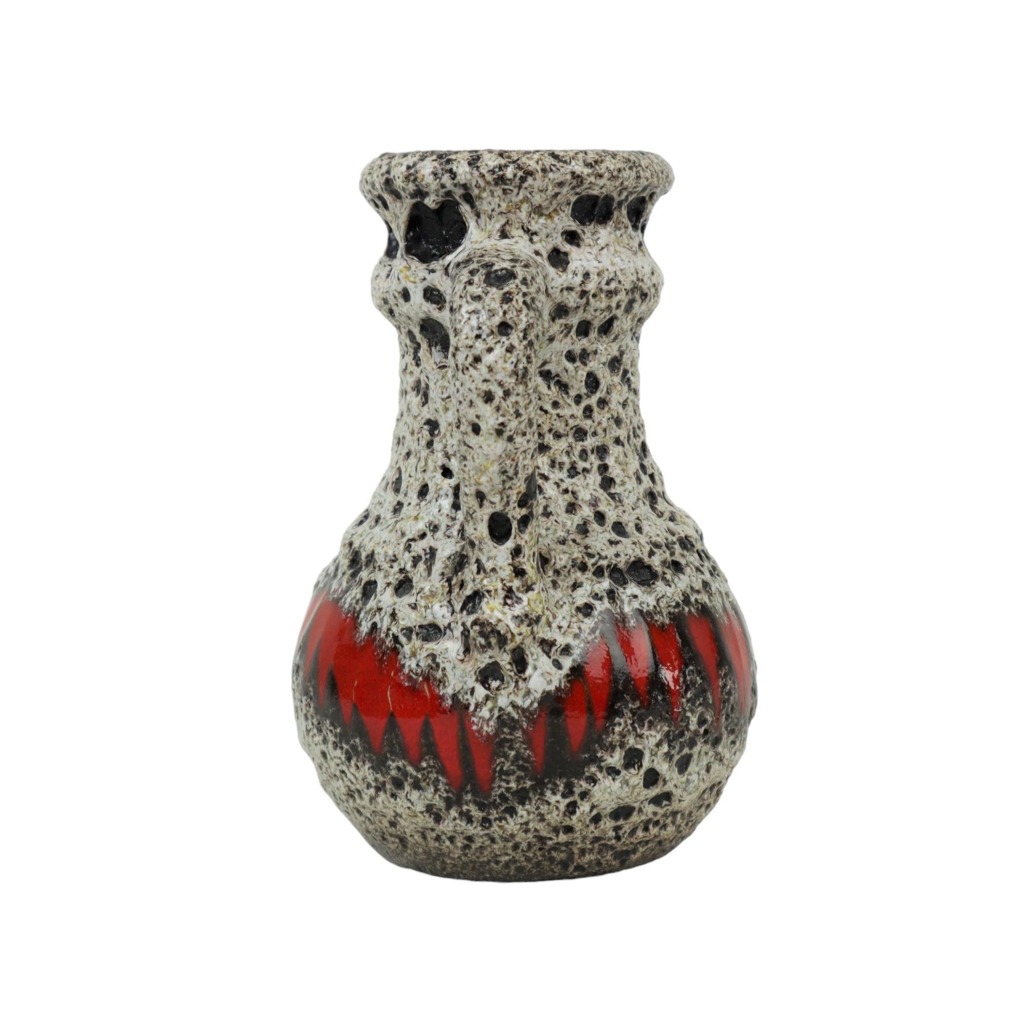 Bellissimo vaso con design Lava Grassa Germania Occidentale Ceramiche Scheurich Lora 496-18 in vendita 2