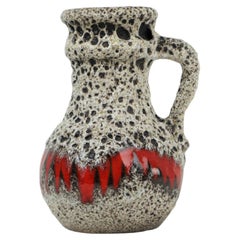 Beautiful Fat Lava Design Vase West Germany Pottery Scheurich Lora 496-18