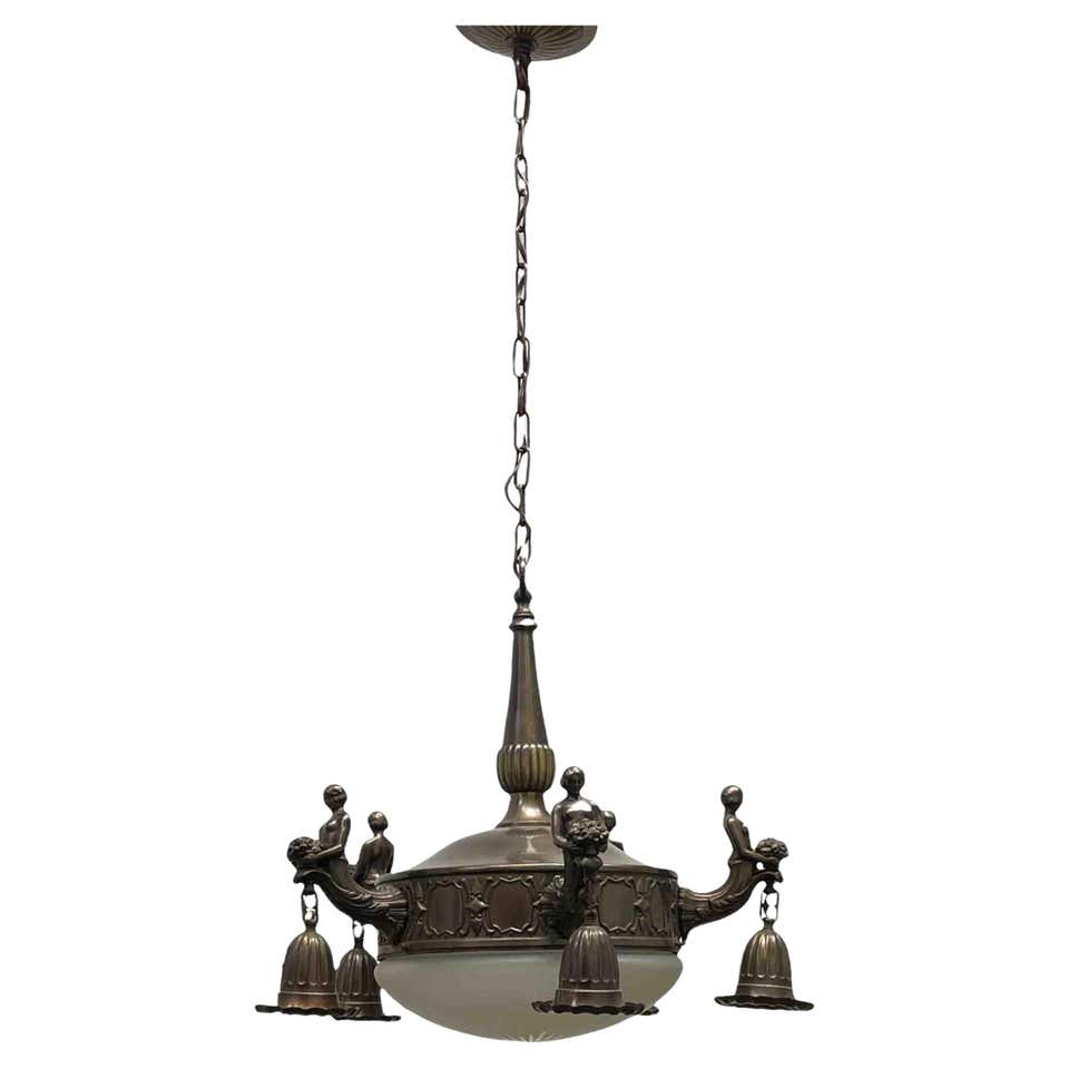 AUSTRIAN ART NOUVEAU BAT FIXTURE at 1stDibs | bat light fixture ...