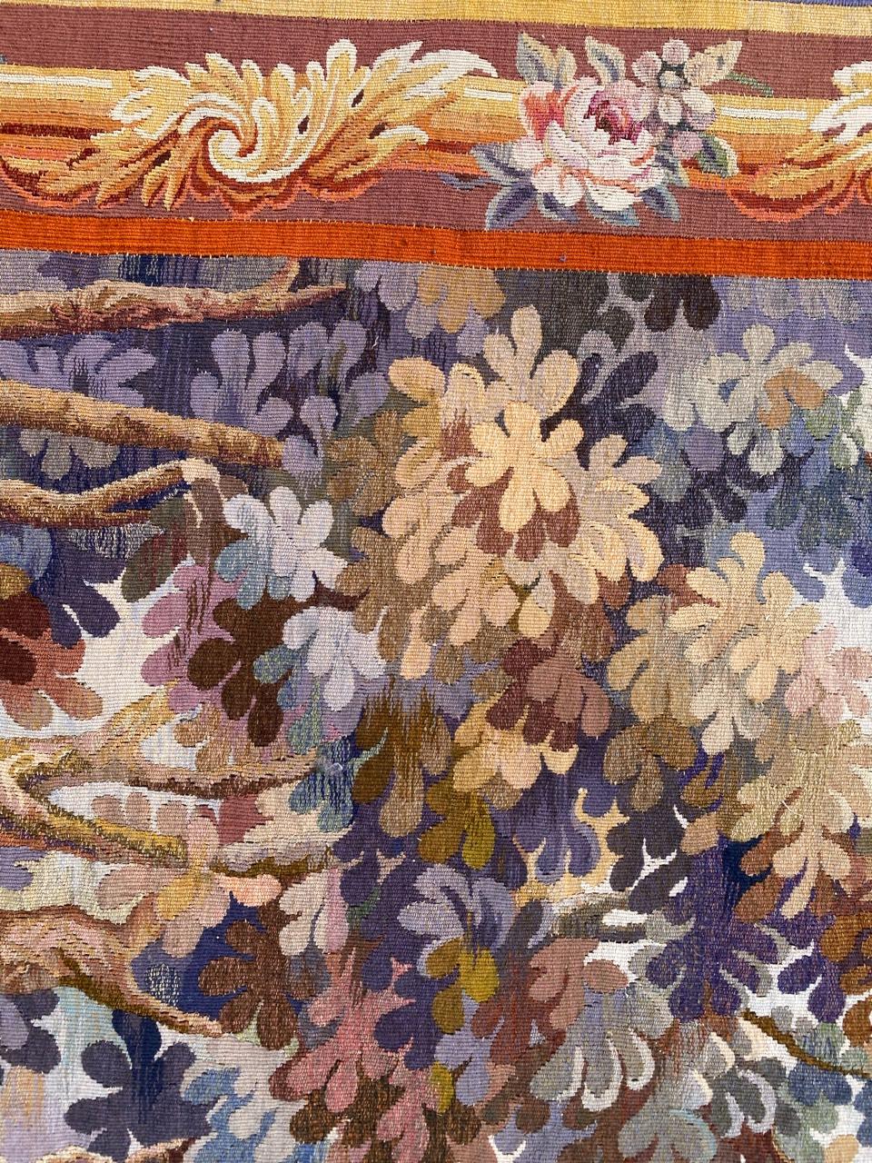 19th Century Beautiful Fine Antique Aubusson Tapestry