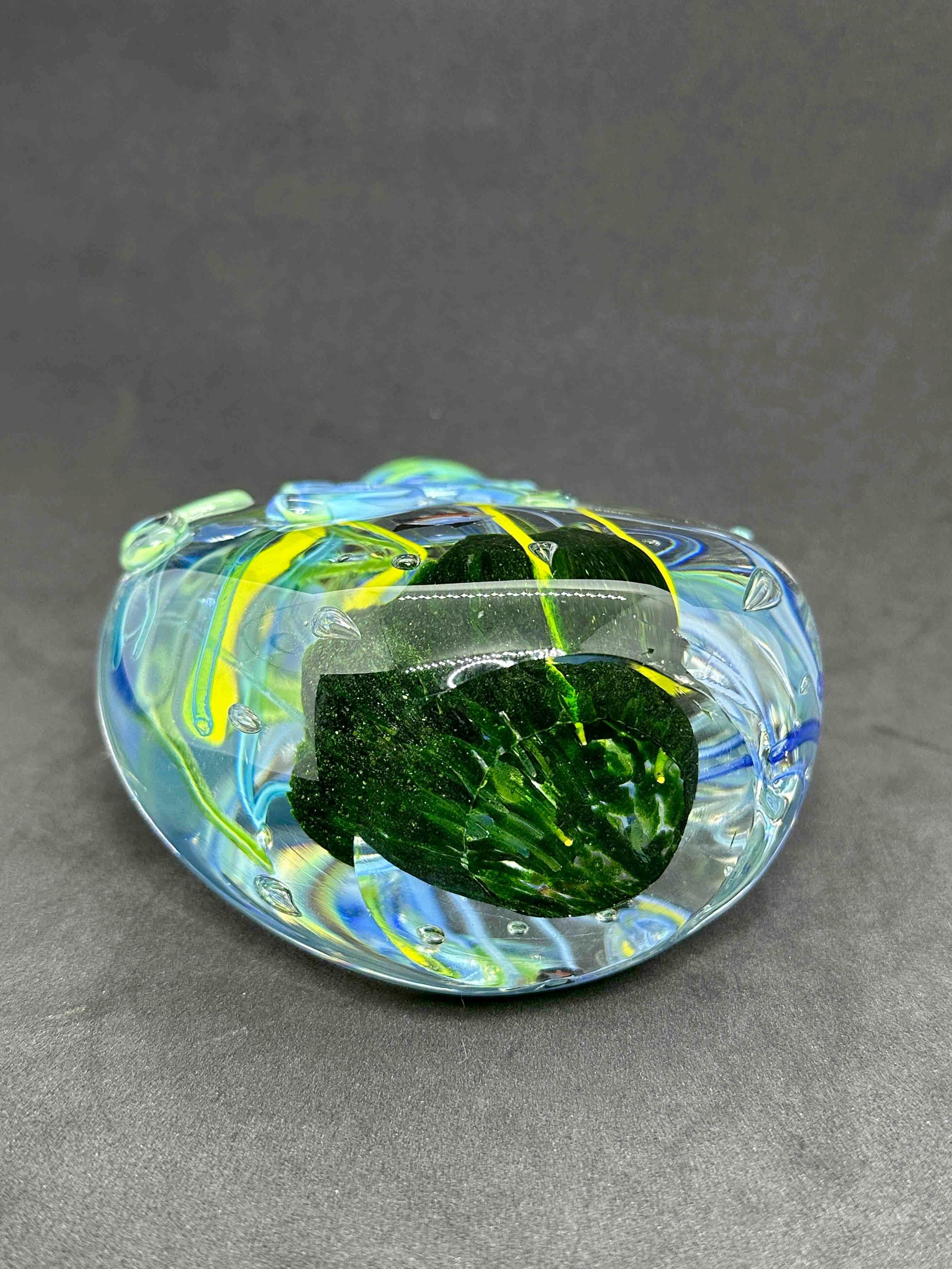 Hermoso Pisapapeles de Acuario de Murano de Vidrio Artístico Italiano de Arrecife y Pulpo Cristal de Murano en venta