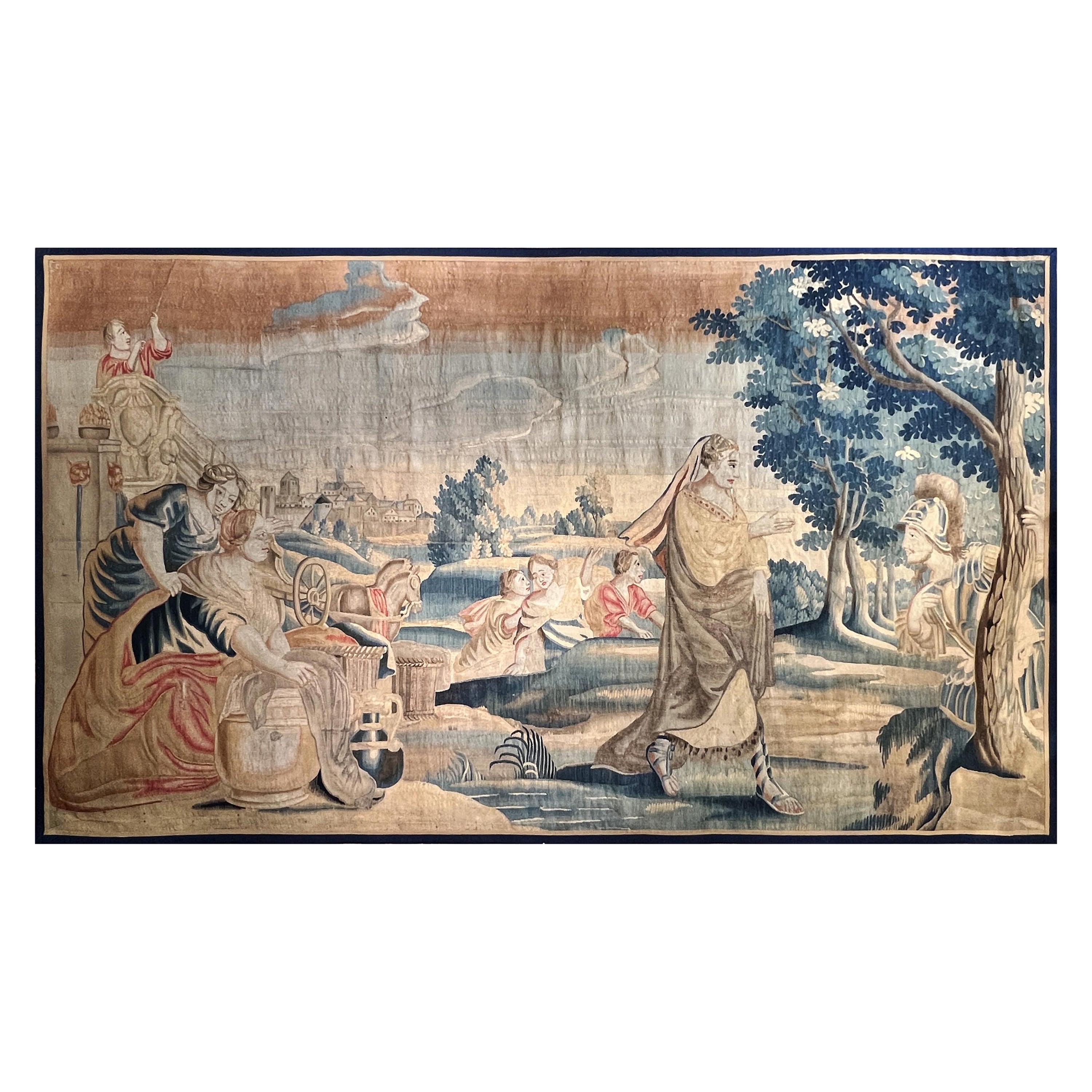 "Schöner Wandteppich aus Flandern - stellt Penelope dar 17. Jahrhundert - N° 901 im Angebot