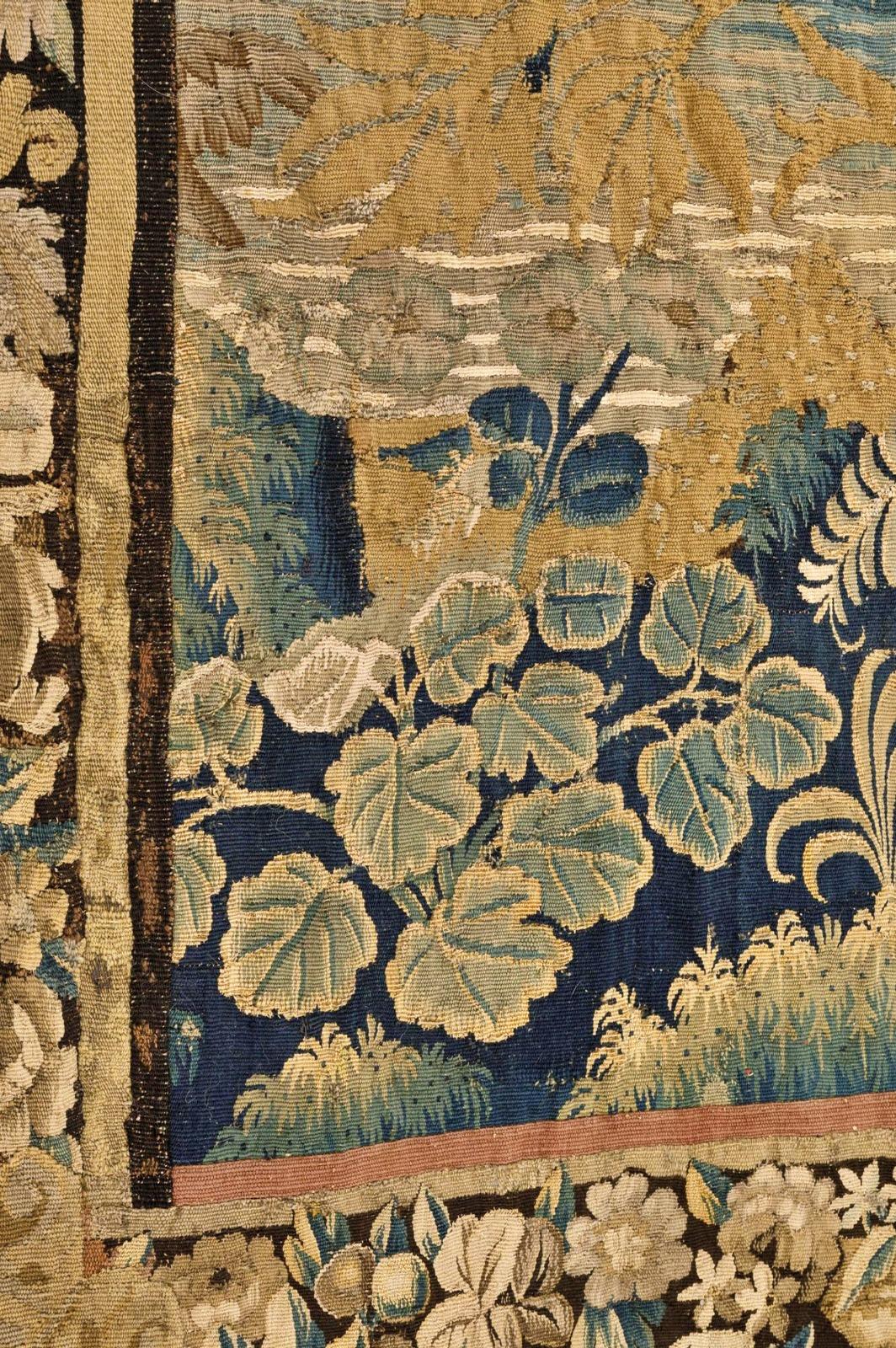 Fait main Magnifique tapisserie Flemish, 17ème siècle en vente