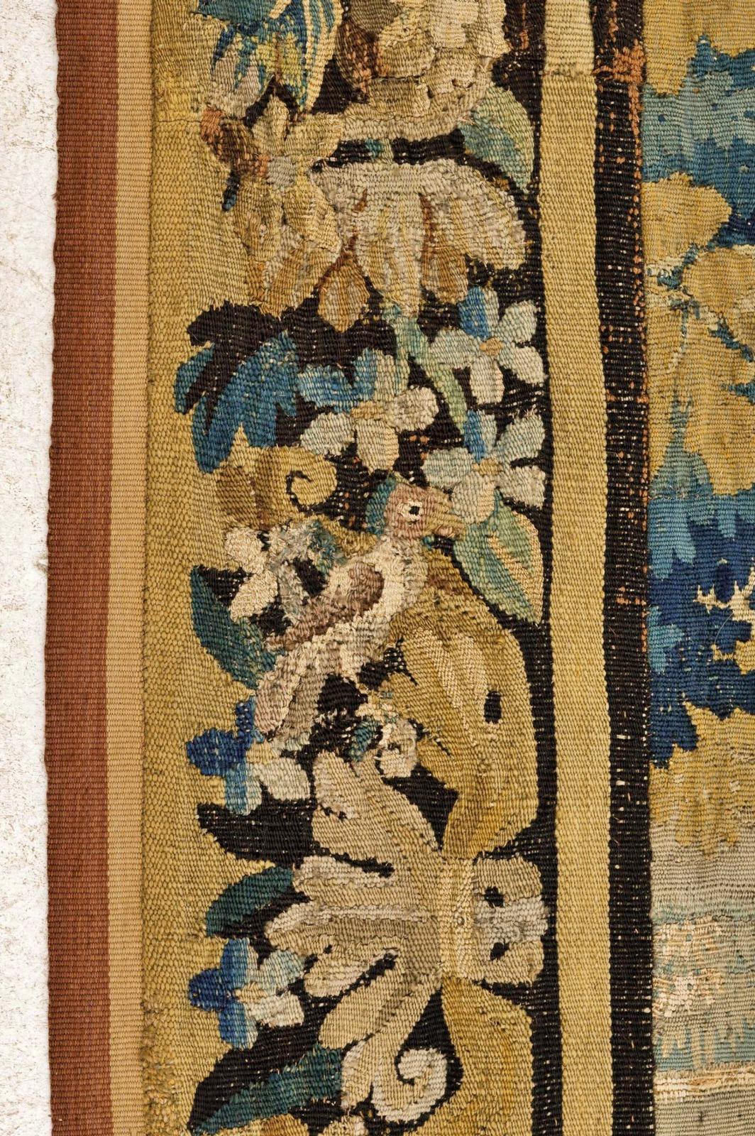 Wool Beautiful Flemish Tapestry, 17th Century For Sale