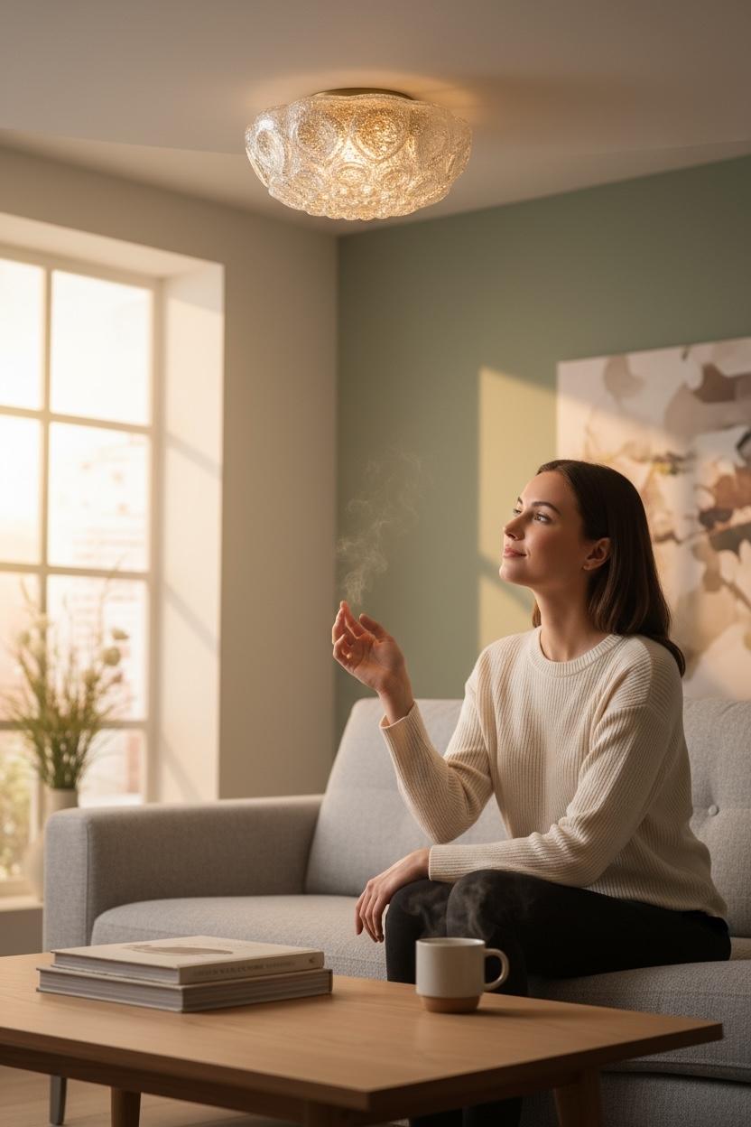 Beautiful Flush Mount frosted Ice Bubble Pattern Glass by Doria Leuchten Germany For Sale 8