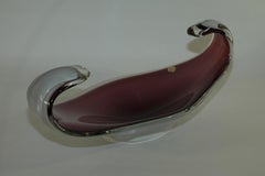 Beautiful Flygsfors Coquille purple bowl