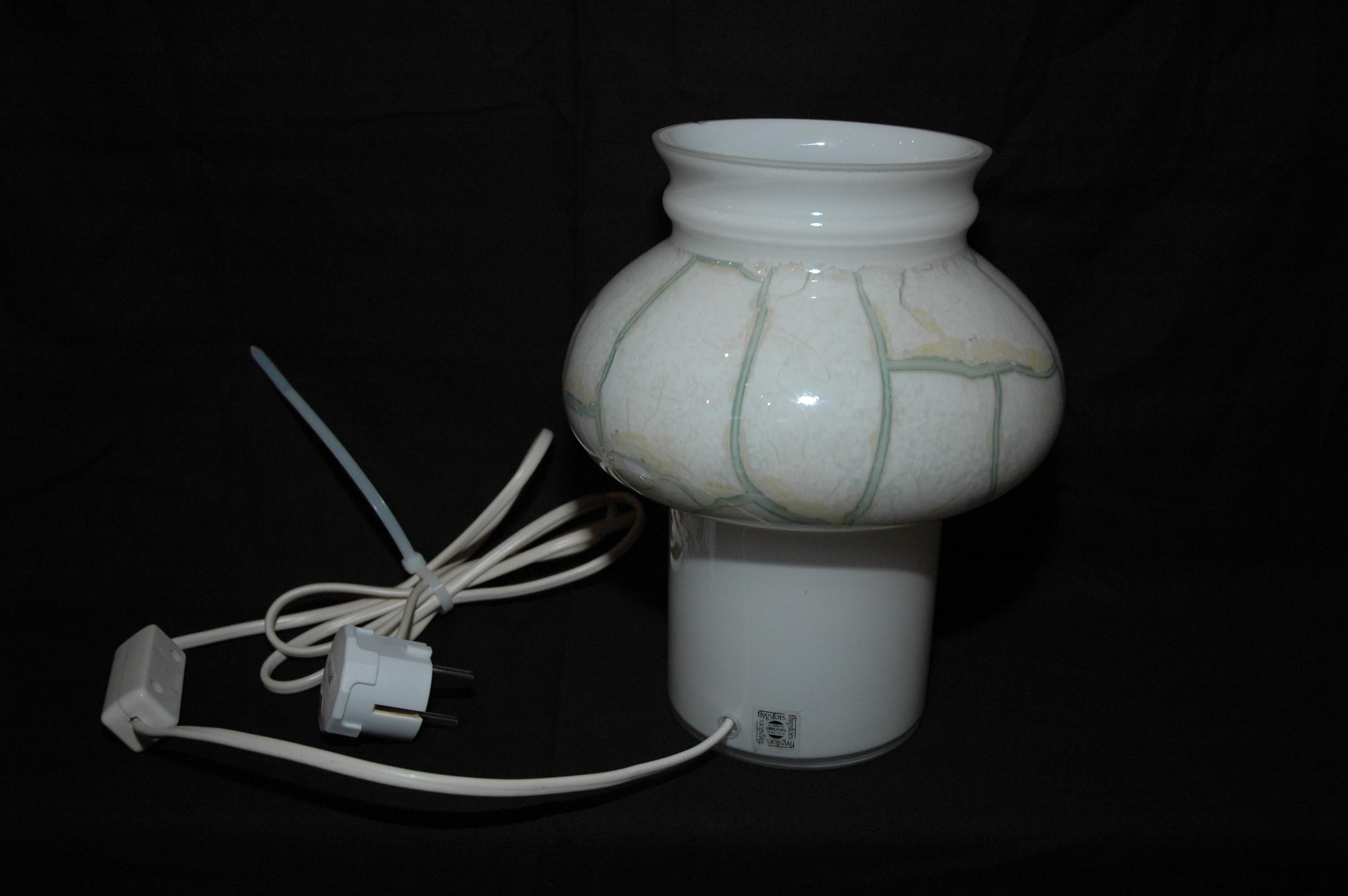Molded Beautiful Flygsfors table lamps design by Helena Tynell For Sale