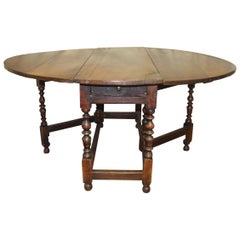 Beautiful French 18th Century Drop-Leaf Table