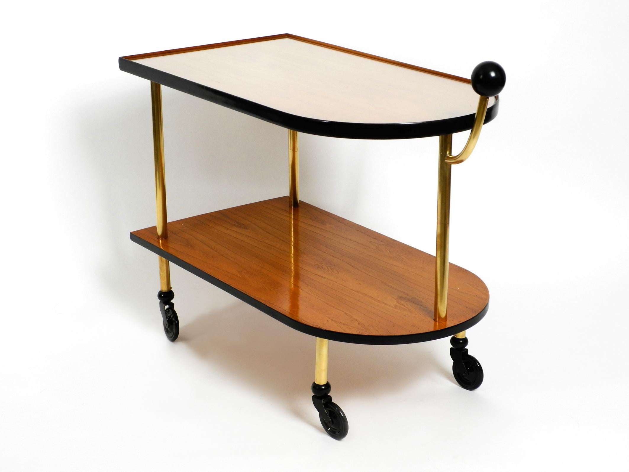 Mid-20th Century Beautiful French 1930s Art Deco Serving Trolley Recently Completely Restored
