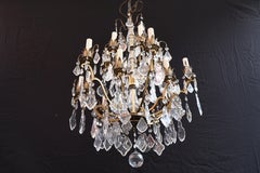 beautiful French 1940's crystal chandelier