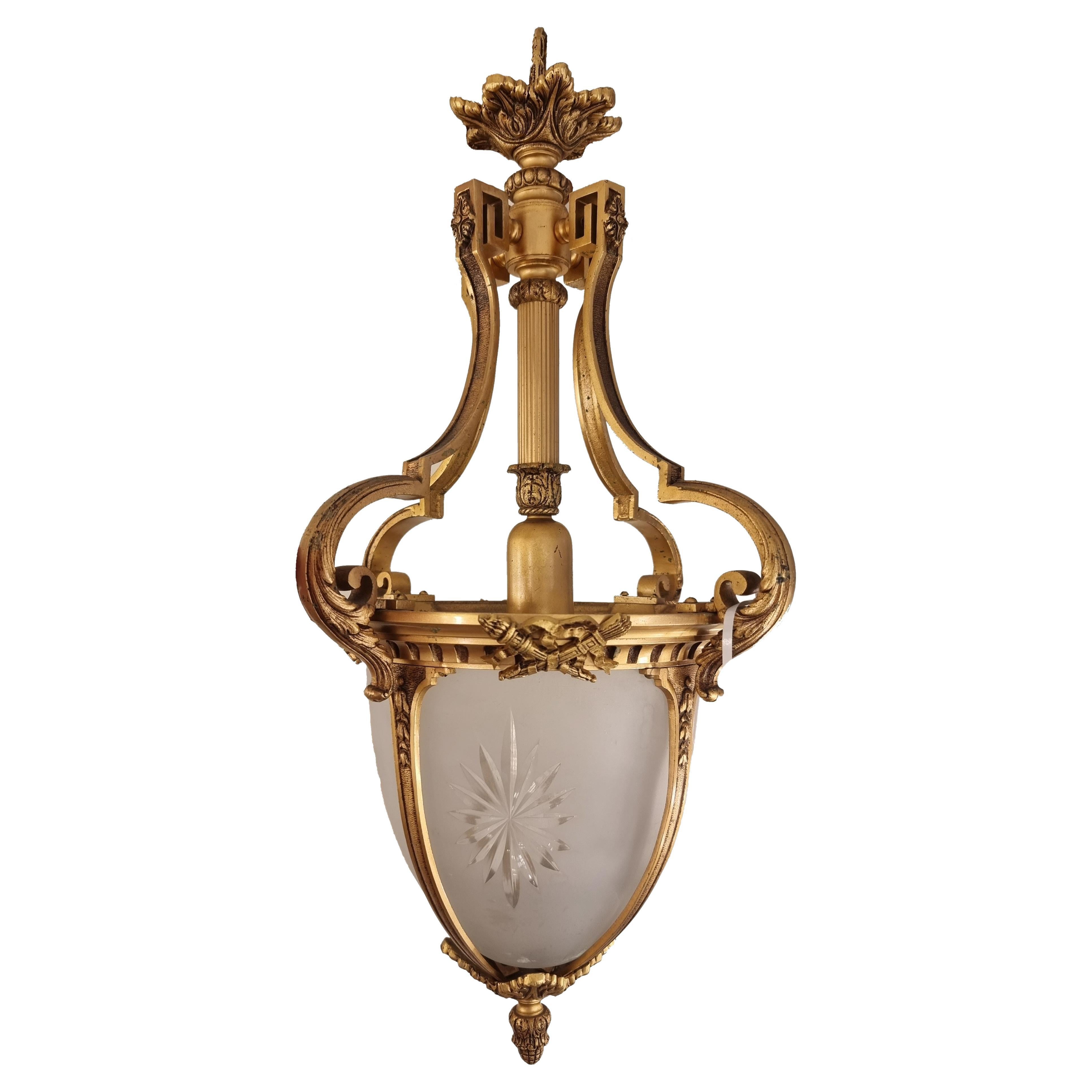 Beautiful French 19th Century lantern For Sale