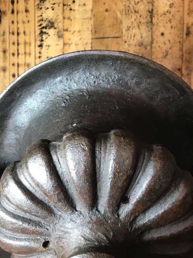 Beautiful French Antique Cast Iron Jardinière at 1stDibs