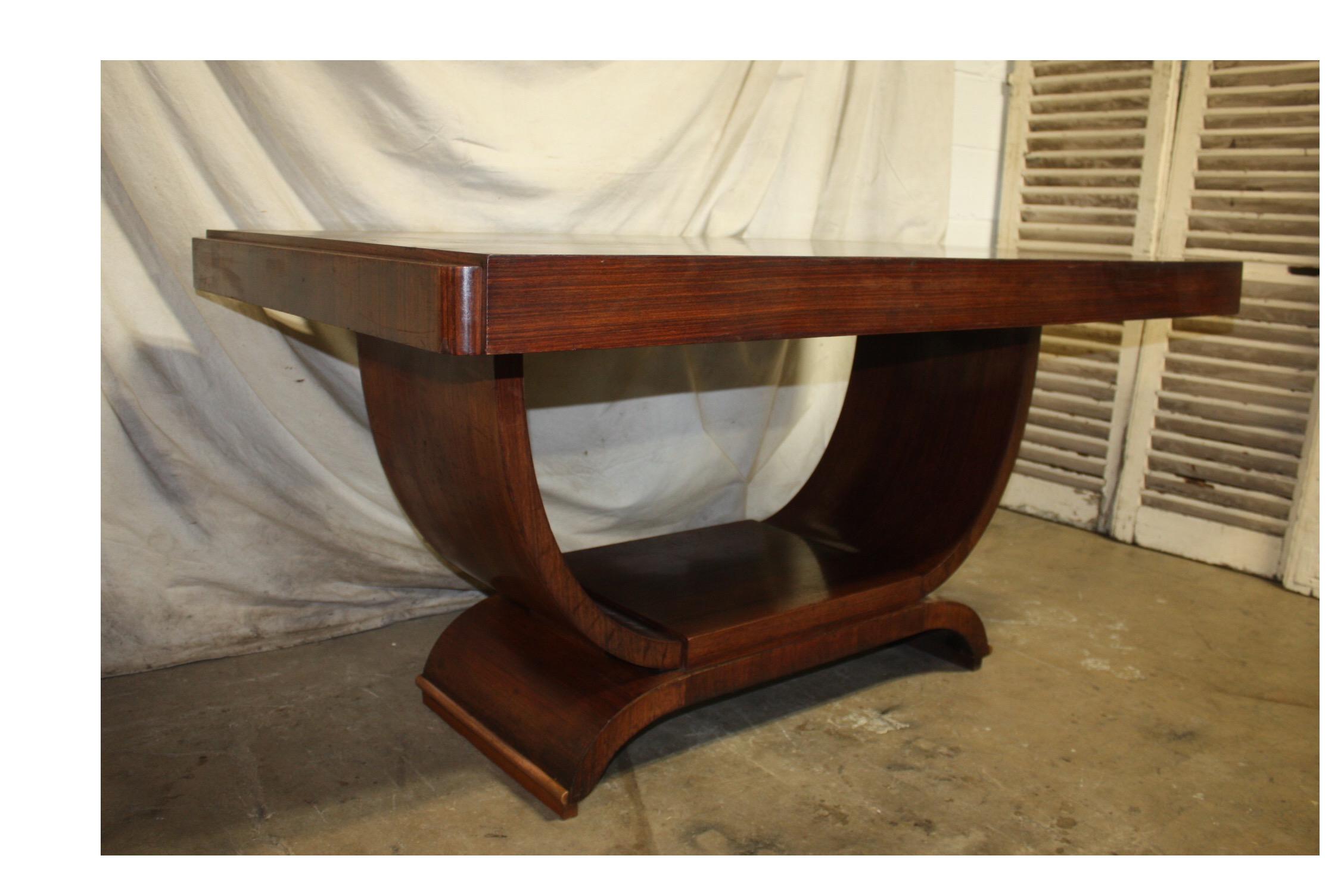 Beautiful French Art Deco Dining Room Table 5