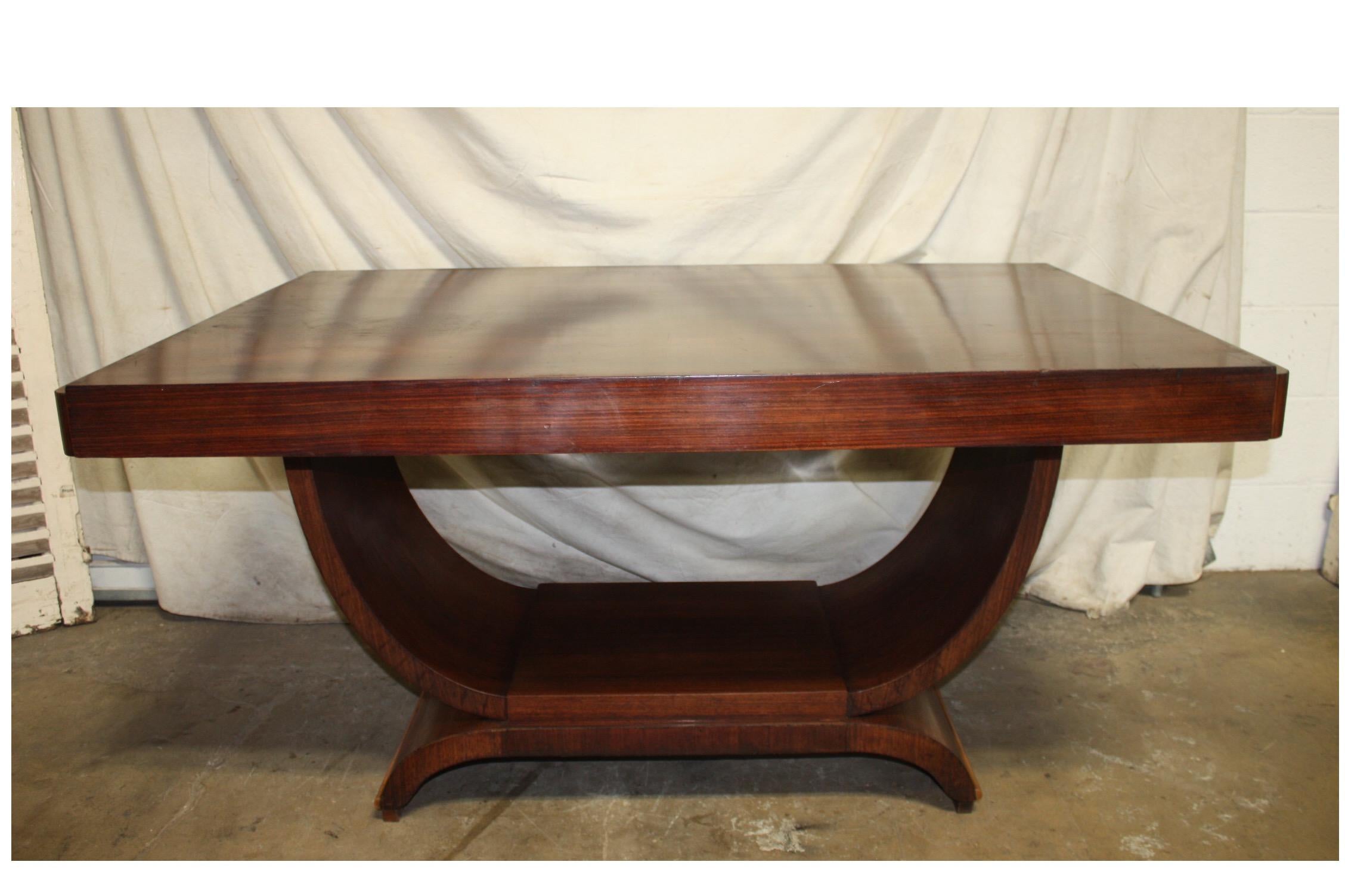 20th Century Beautiful French Art Deco Dining Room Table