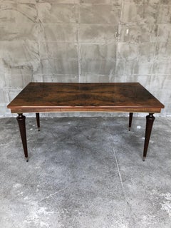 Beautiful French Art Deco Lacquered Dining Table, 1940s