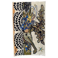 Beautiful French Art Deco Printed Tapestry by Jean Lurçat