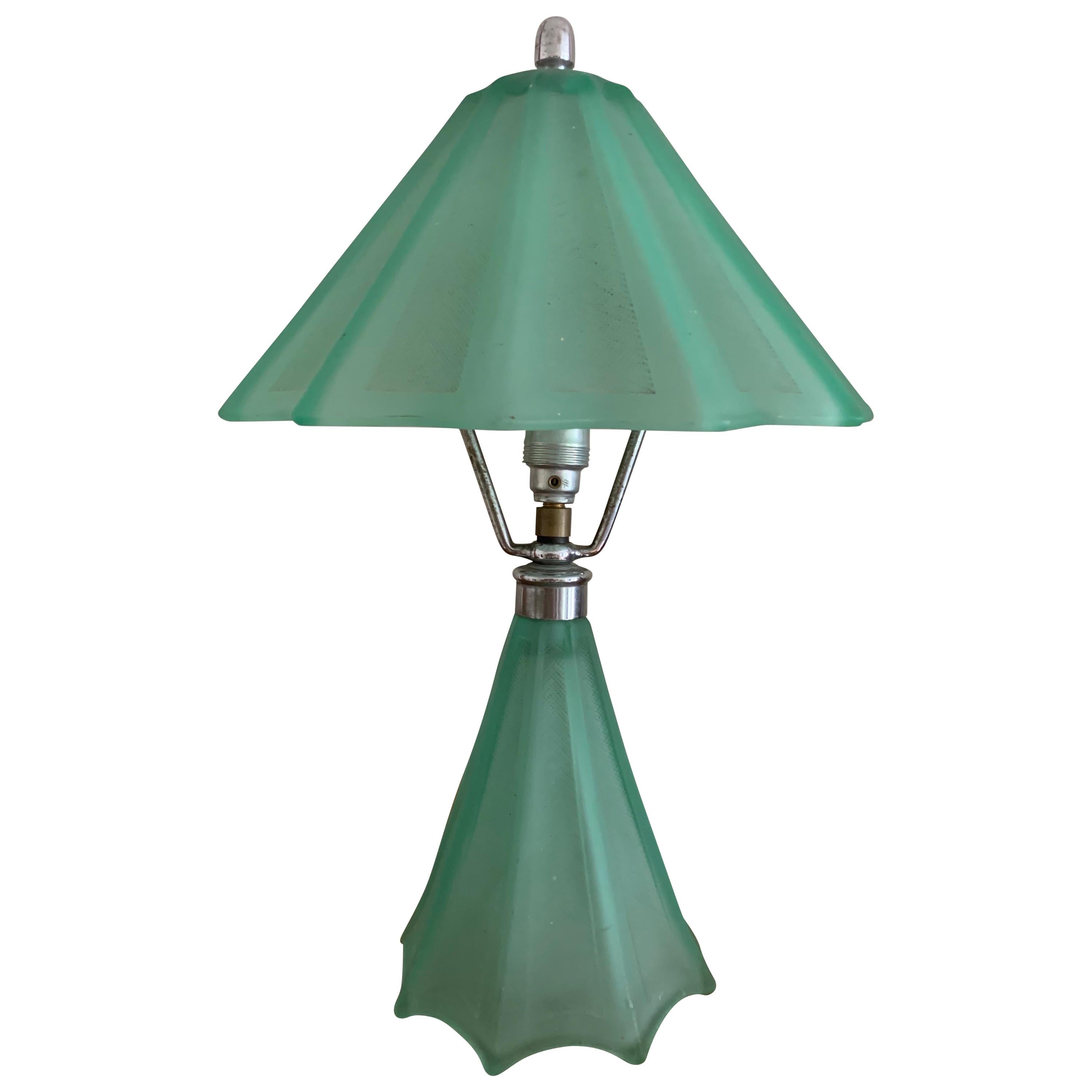 Beautiful French Art Deco Table Lamp