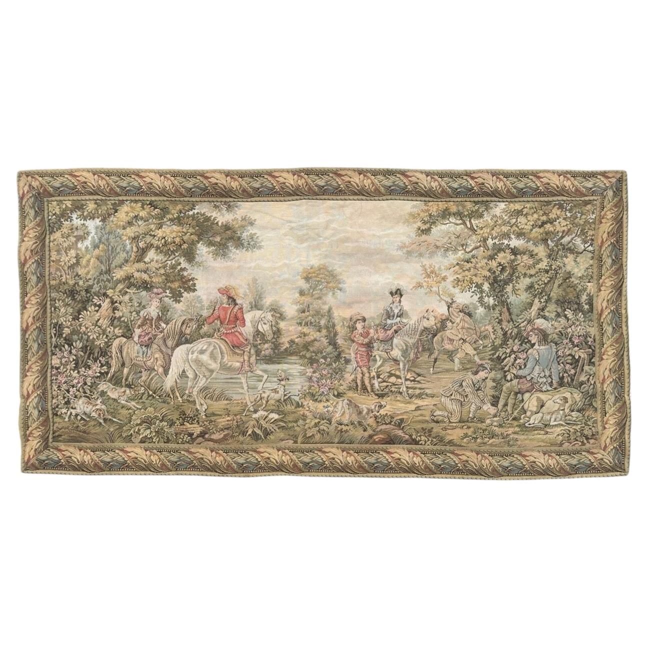 Beautiful French Aubusson Style Jacquard Tapestry For Sale