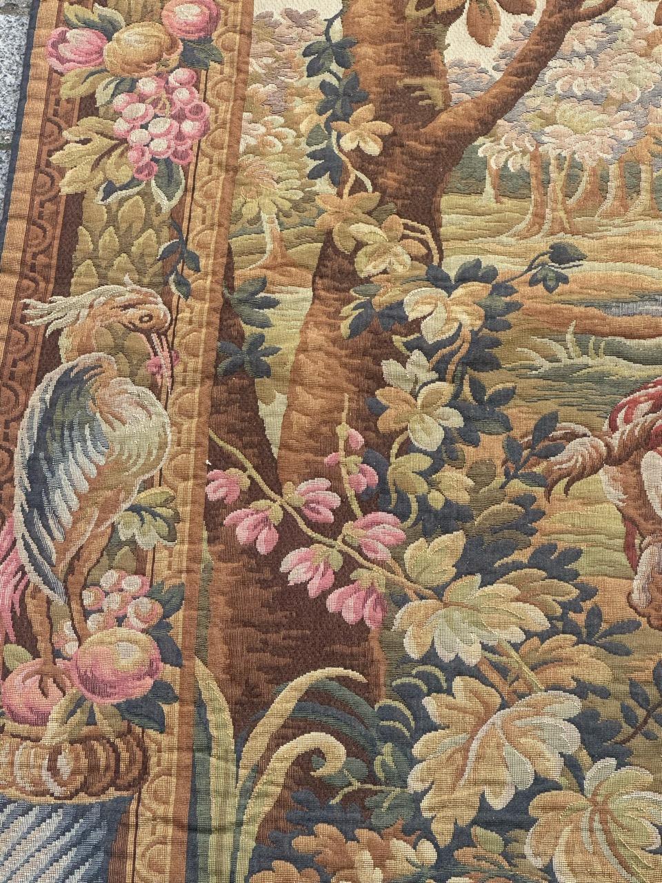 Schöne französische Aubusson-Stil Jacquard-Wandteppich 