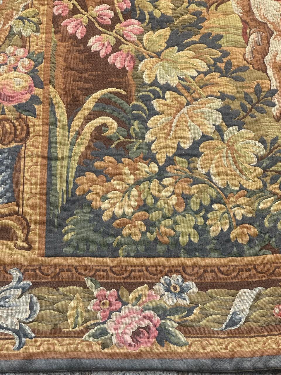 Schöne französische Aubusson-Stil Jacquard-Wandteppich 