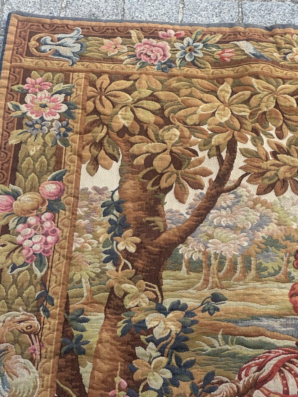 Schöne französische Aubusson-Stil Jacquard-Wandteppich 