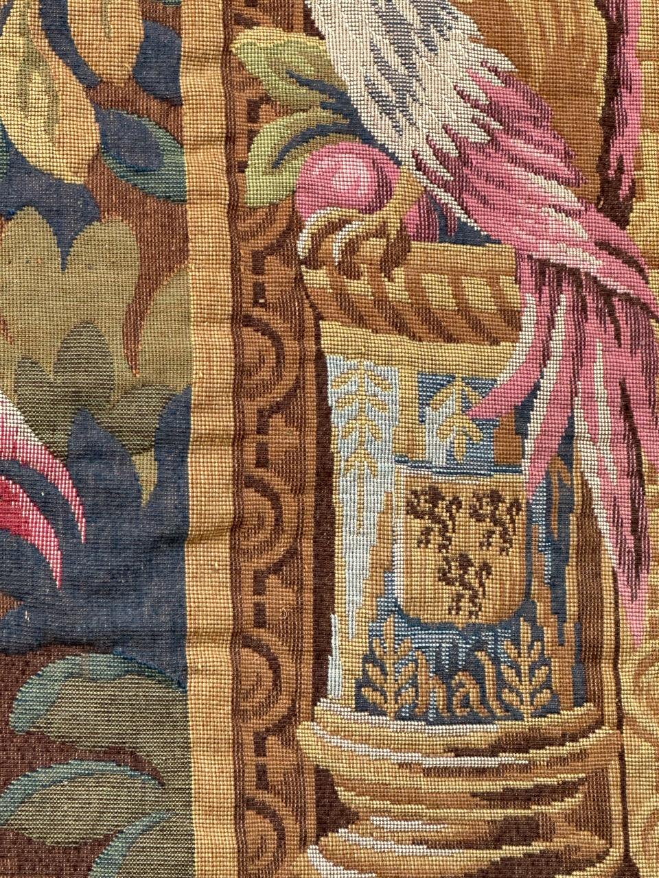 Schöne französische Aubusson-Stil Jacquard-Wandteppich 