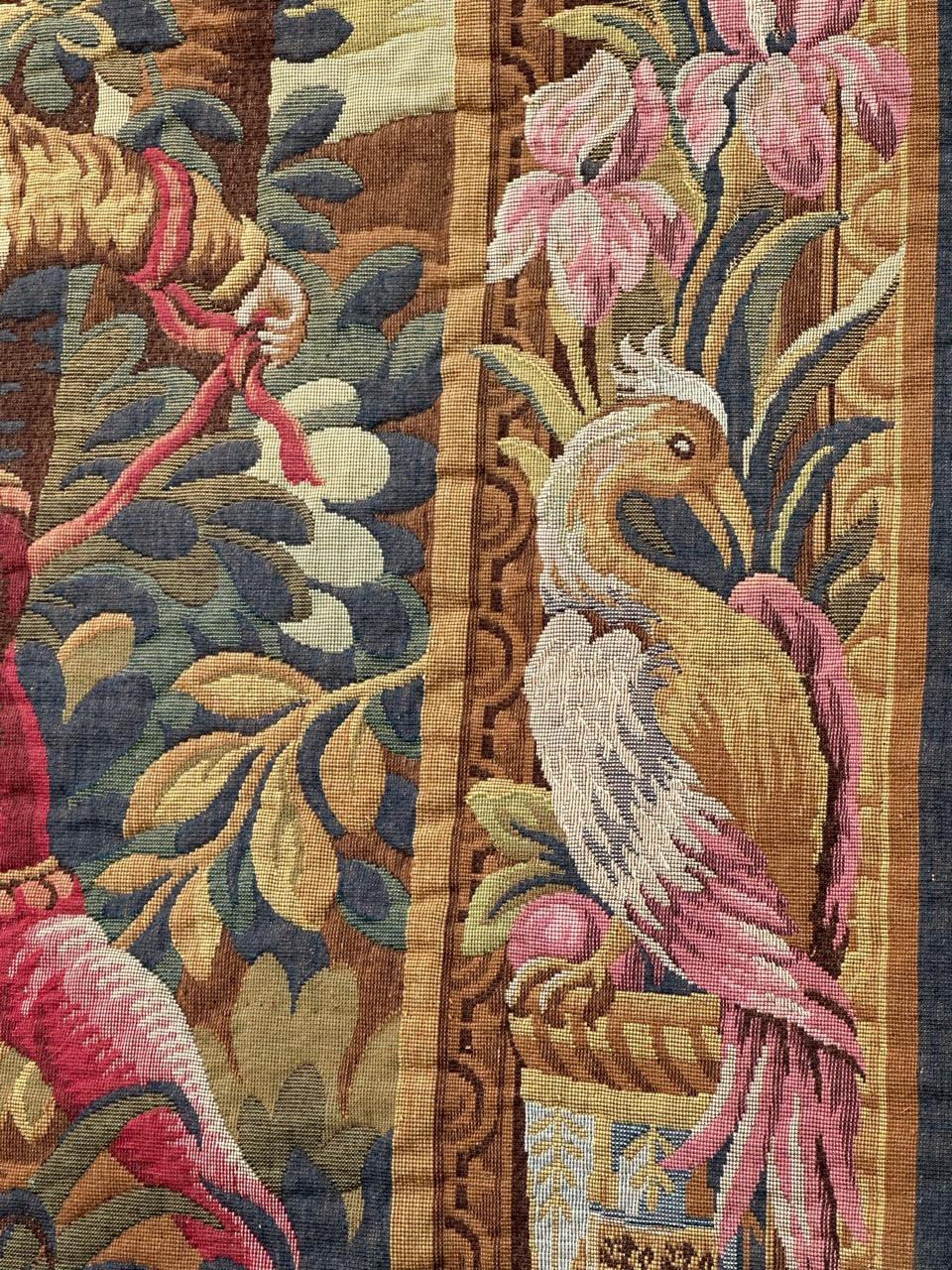 Schöne französische Aubusson-Stil Jacquard-Wandteppich 