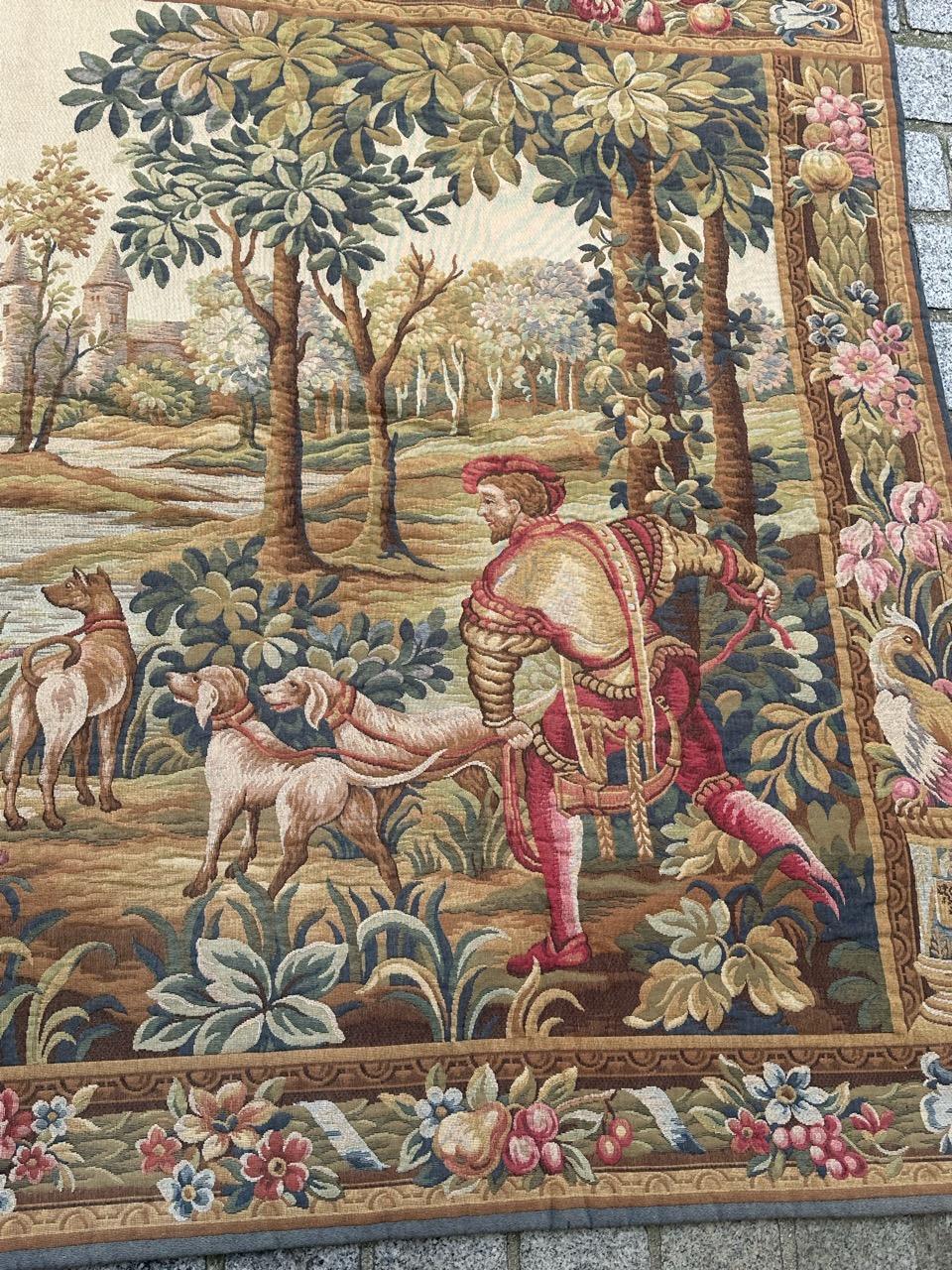 Schöne französische Aubusson-Stil Jacquard-Wandteppich 