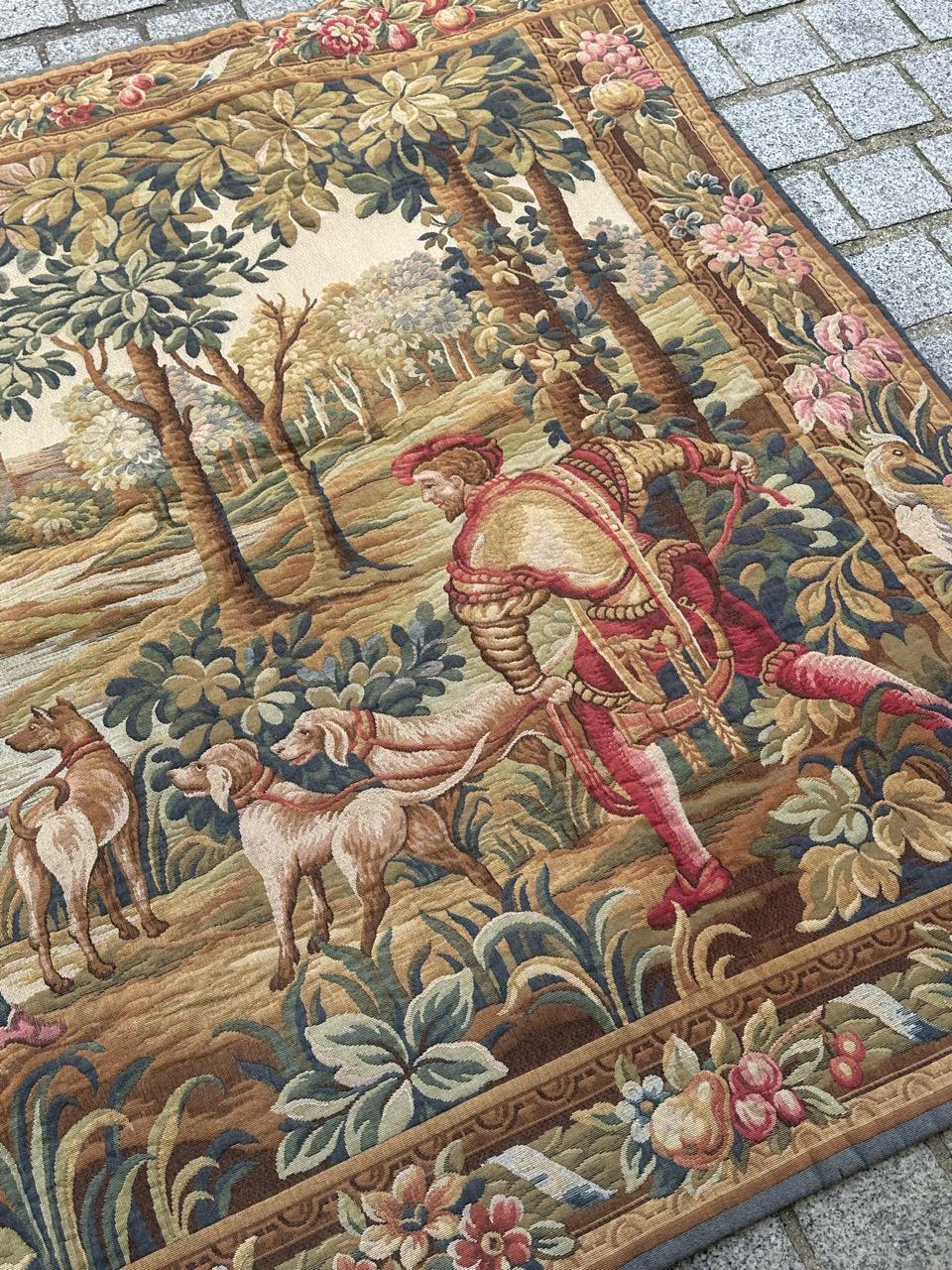 Schöne französische Aubusson-Stil Jacquard-Wandteppich 