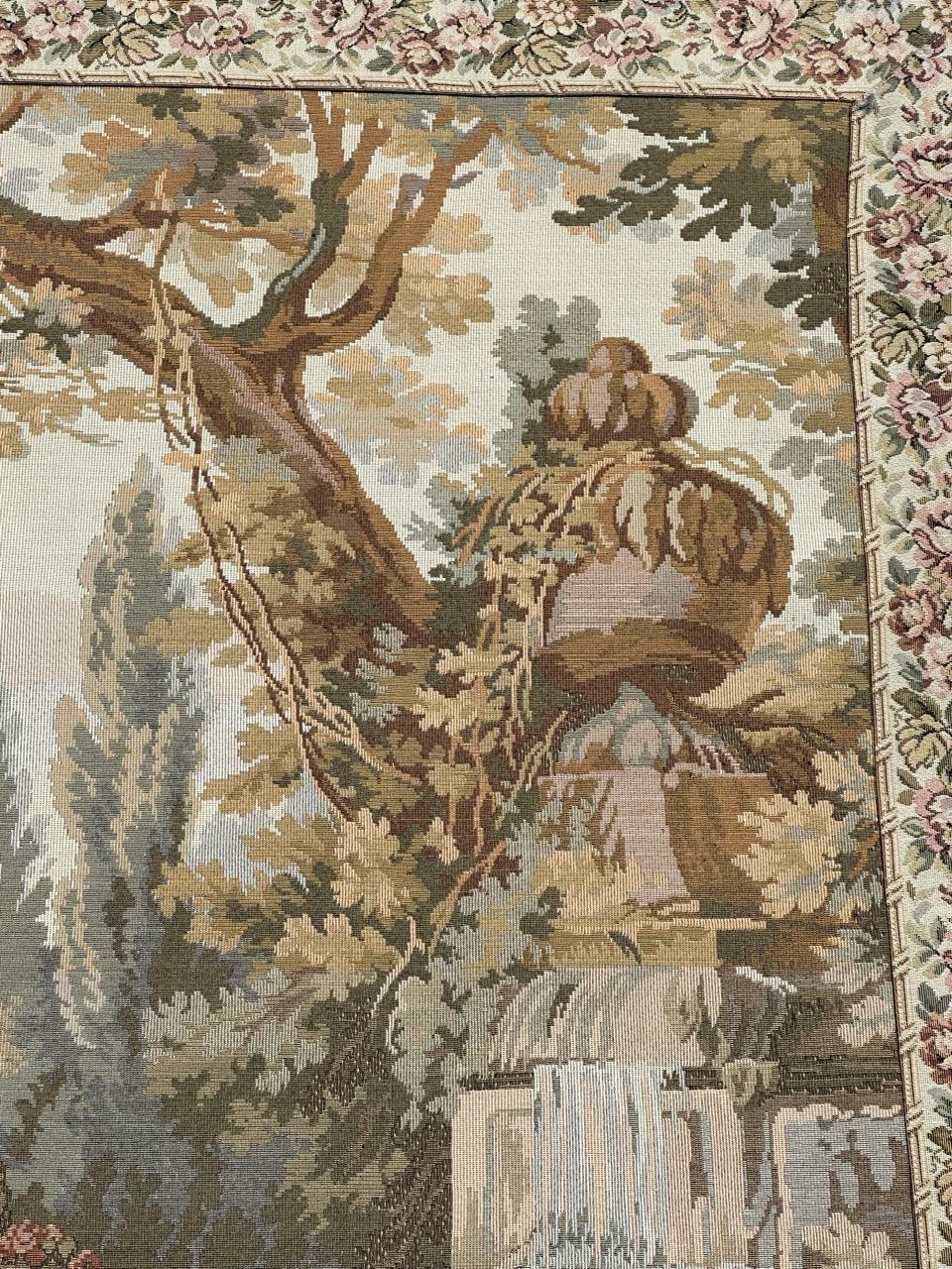 Bobyrug’s Beautiful French Aubusson Style Jaquar Tapestry For Sale 6