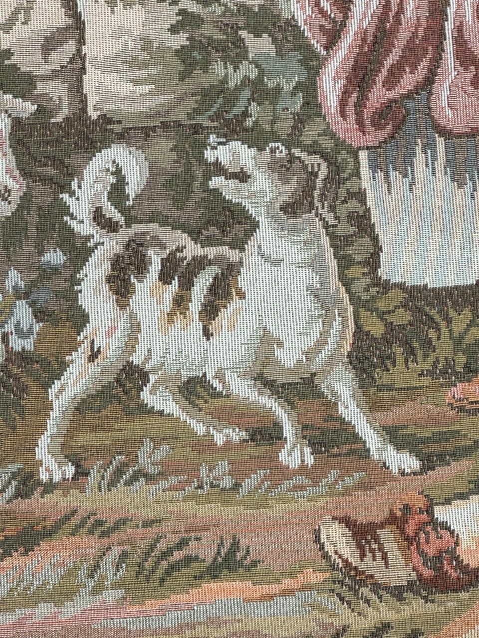 Bobyrug's Beautiful Aubusson French Style Jaquar Tapestry (Tapisserie d'Aubusson) en vente 7