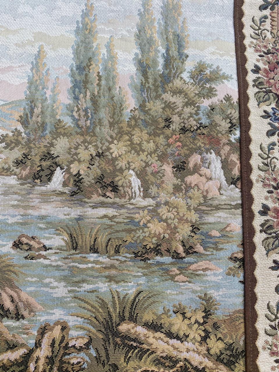 Français Bobyrug's Beautiful Aubusson French Style Jaquar Tapestry (Tapisserie d'Aubusson) en vente