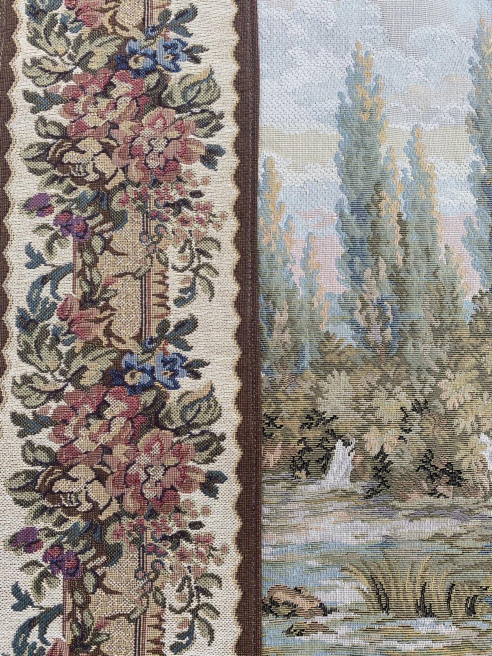 Bellissimo arazzo francese in stile Aubusson Jaquar di Bobyrug in vendita 1