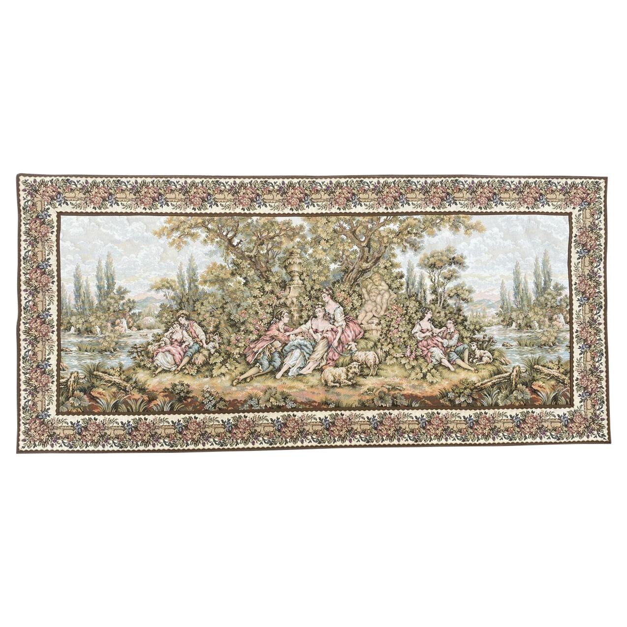 Bobyrug's Beautiful Aubusson French Style Jaquar Tapestry (Tapisserie d'Aubusson)
