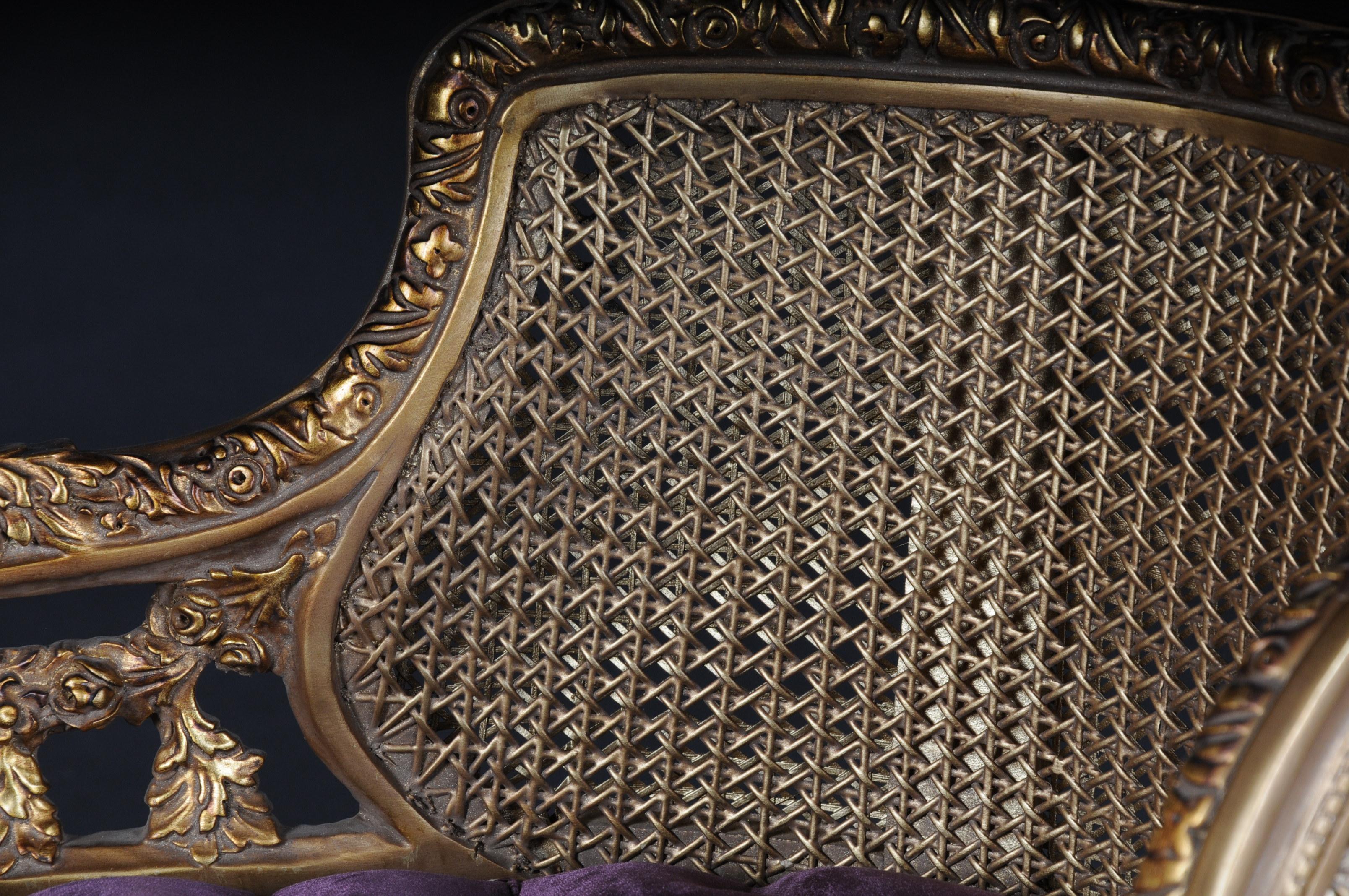 Français Magnifique banc, canapé français de style Louis XVI en vente