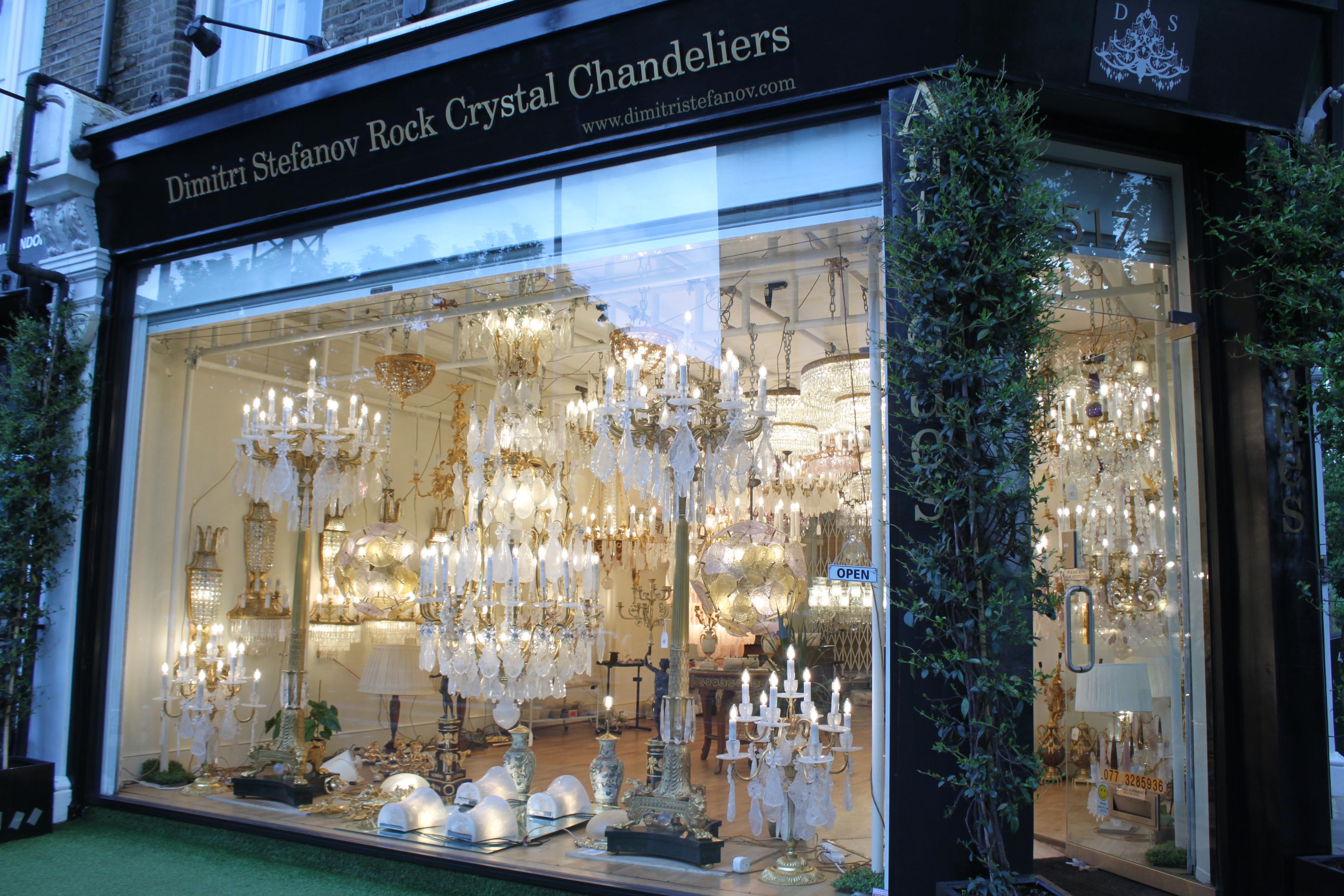 Beautiful French Brass and Crystal Plafonniere Chandelier For Sale 1
