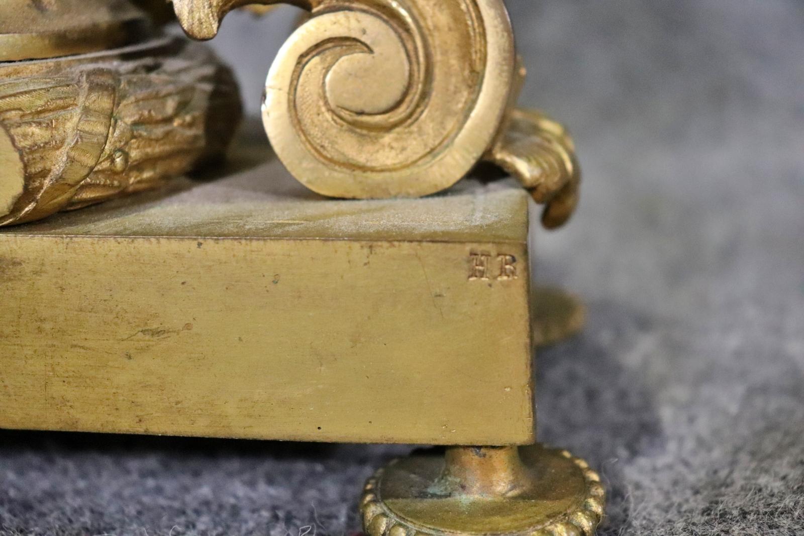 Schöne französische Bronze antike Mantel Schreibtisch Uhr  im Angebot 5