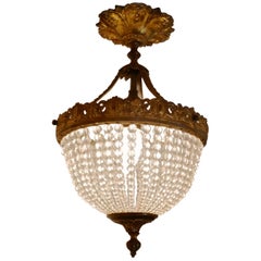 Beautiful French Empire Style Basket Chandelier