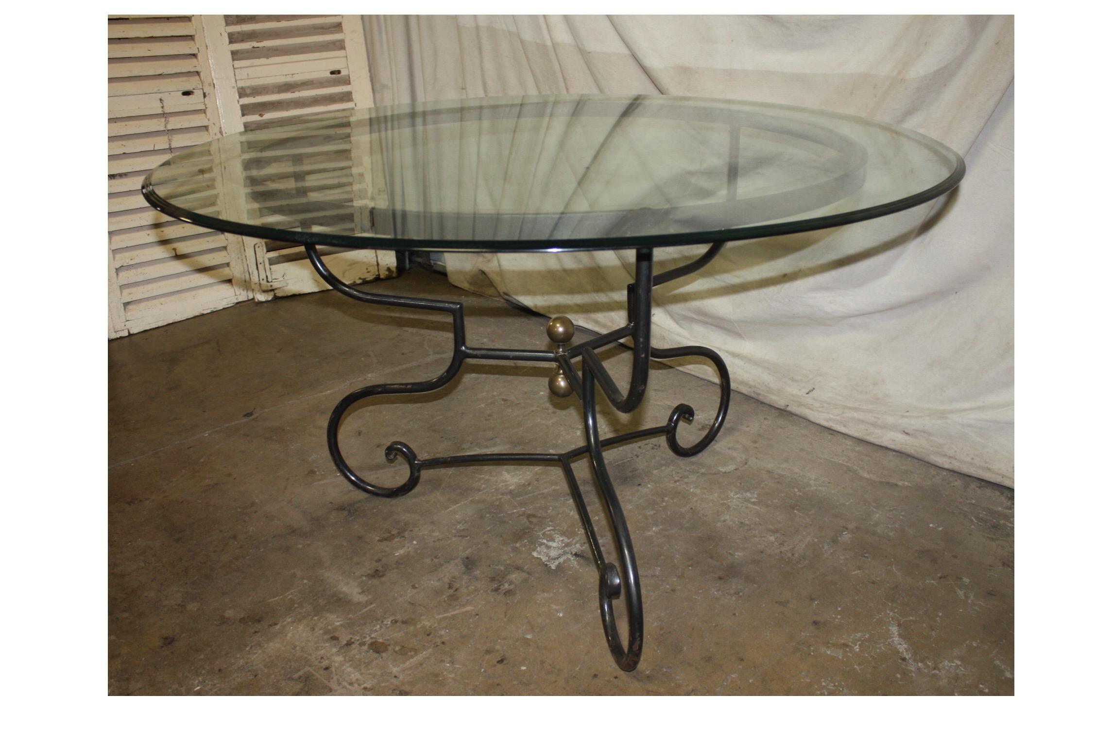 Beautiful French iron table.