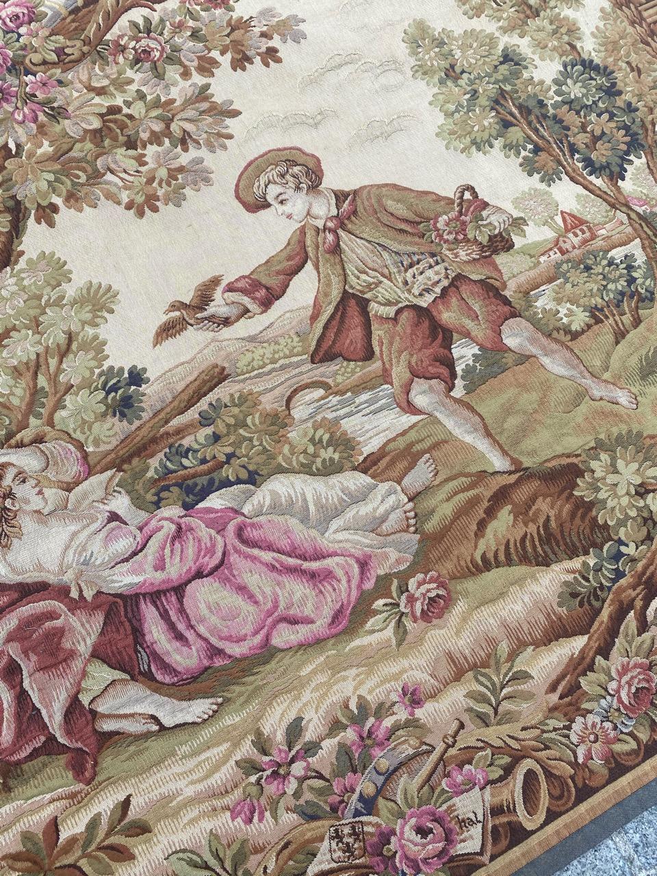 Beautiful French Jaquar Halluin Tapestry 