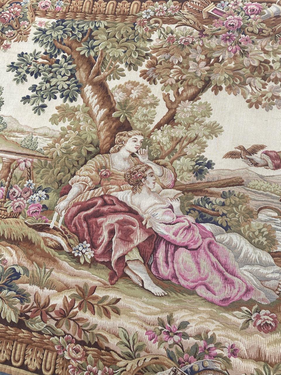 Beautiful French Jaquar Halluin Tapestry 