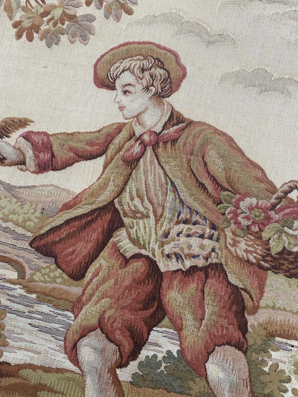 20th Century Beautiful French Jaquar Halluin Tapestry 